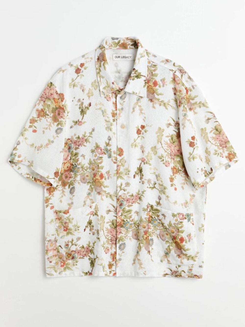 Our Legacy 'Elder Shirt' Floral Cotton Shirt Size: 48/Medium